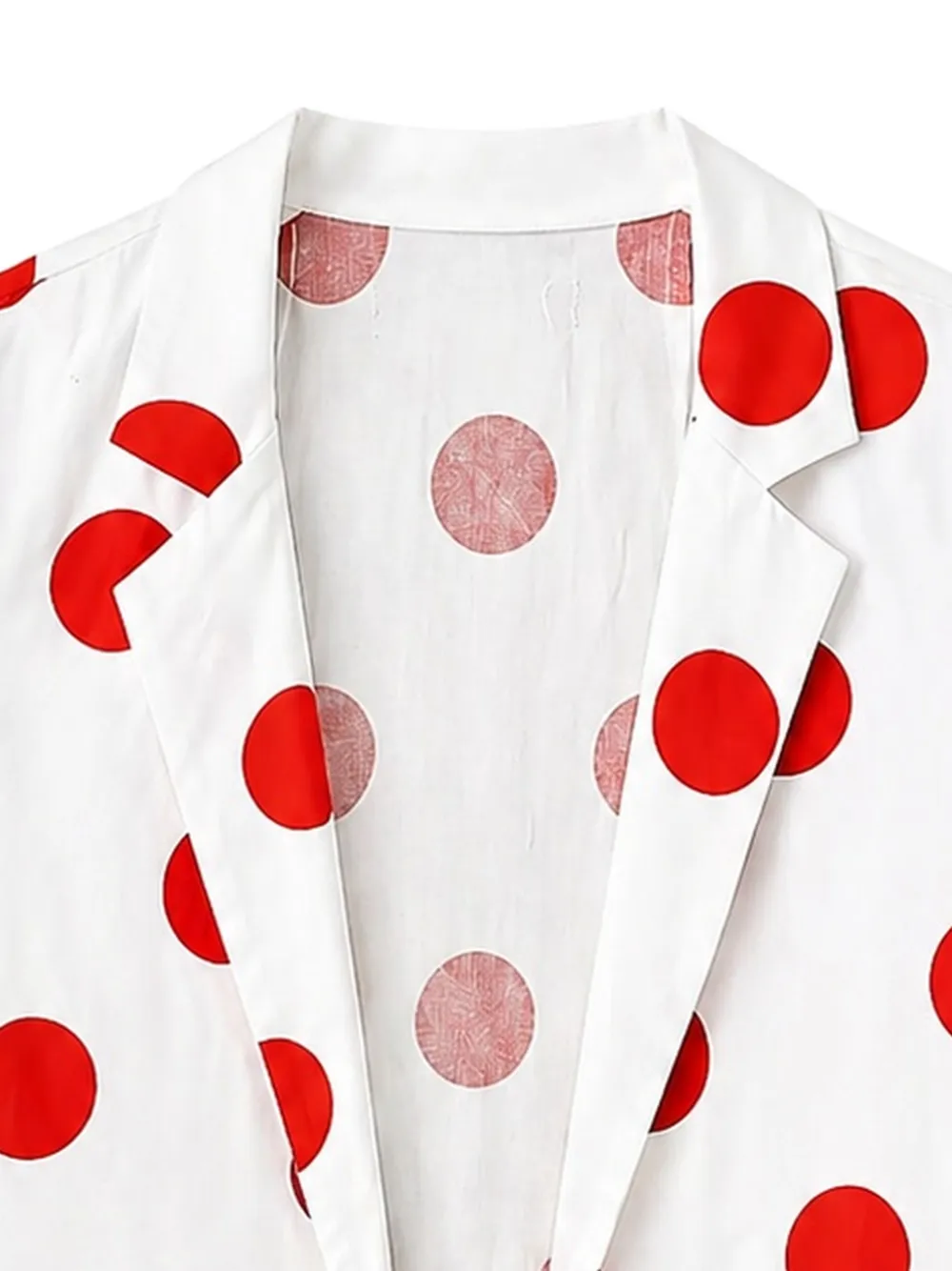  Cucu Lab Blazer En Popeline à Pois - Blanc 