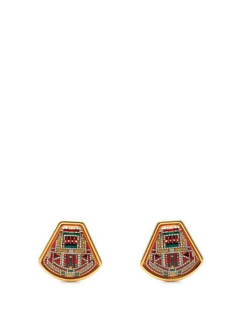 Hermès Pre-Owned 20th Century Enamel Cloisonne Clip On Earrings costume earrings