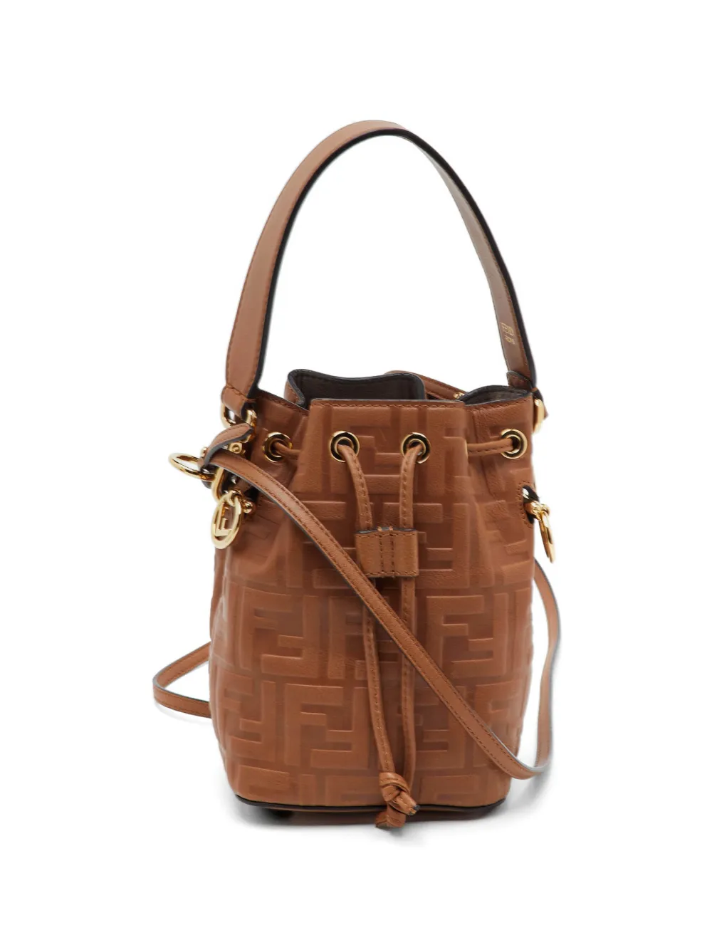 Fendi Pre-Owned mini Mon Tresor Zucca bucket bag - Marrone