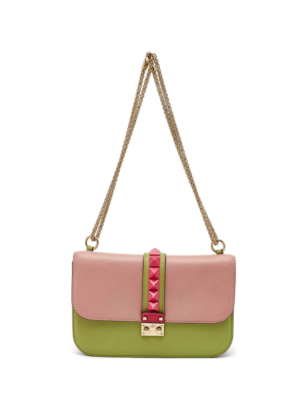 Valentino Garavani Pre-Owned medium Glam Lock shoulder bag - Rosa