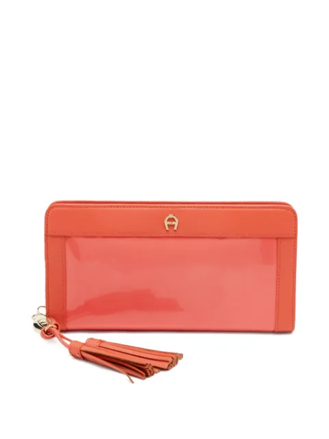 Aigner Vintage Cavallina tassel zip-around wallet