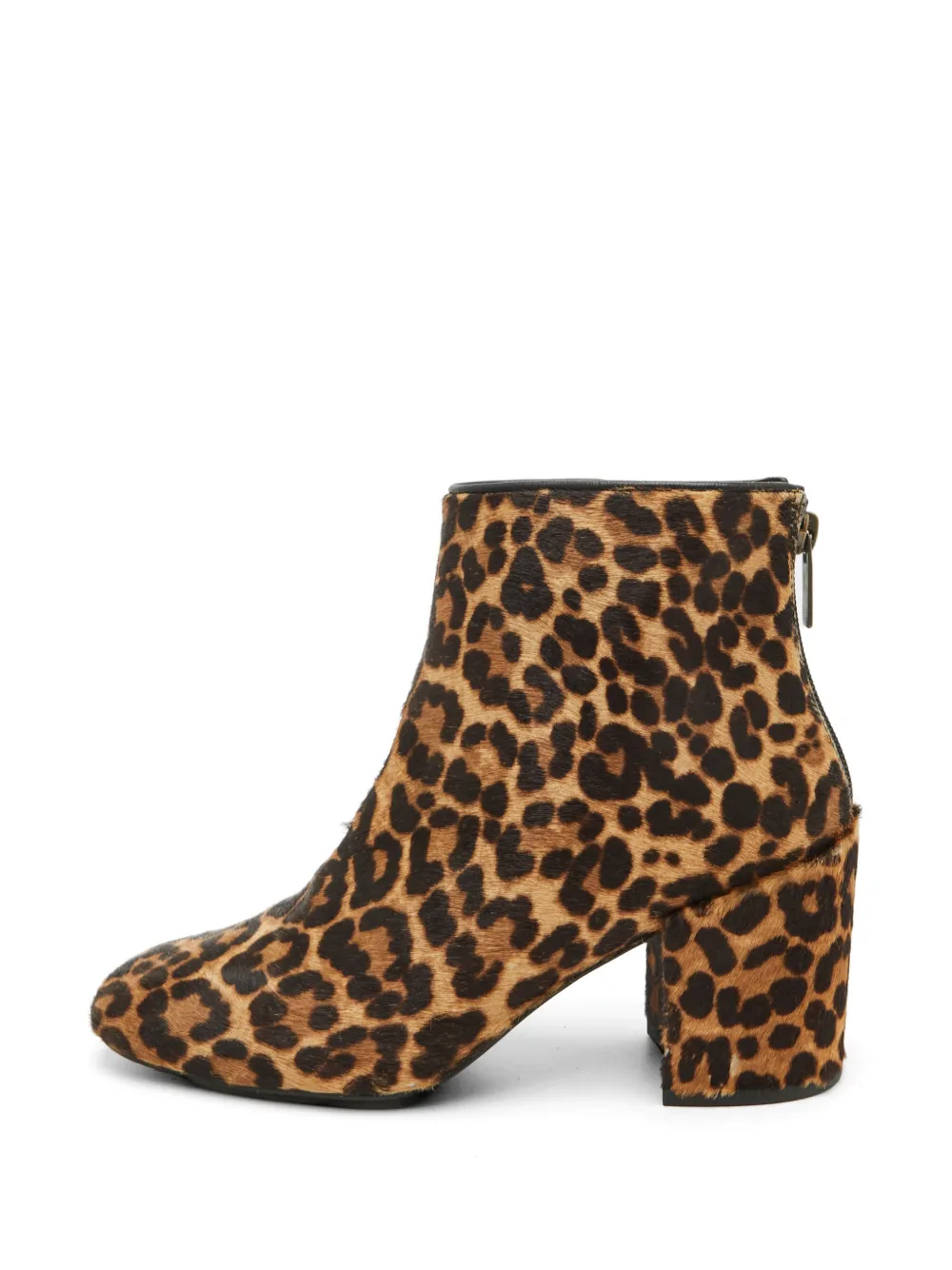 Stuart Weitzman leopard-print calf-hair boots - Marrone