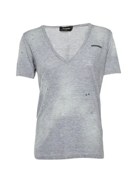 DSQUARED2 distressed V-neck T-shirt