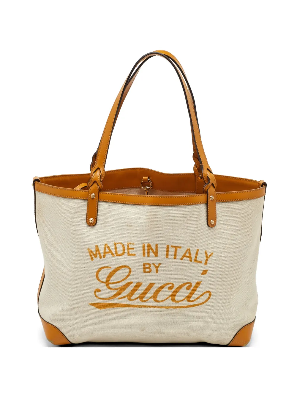 Gucci Pre-Owned Craft logo-print tote bag - Nude