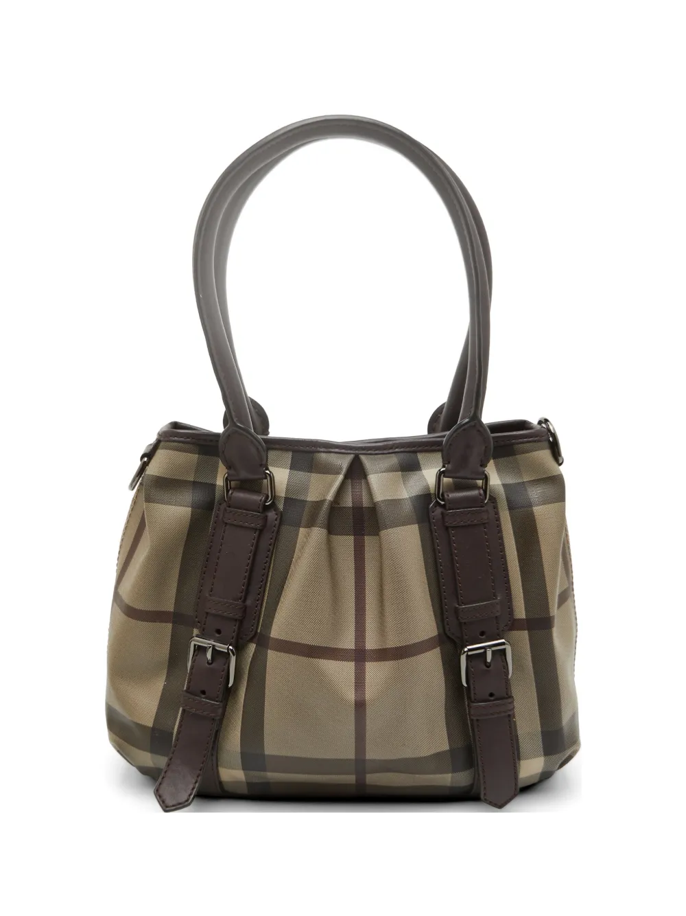 Burberry Pre-Owned Lowry Smoked Check tote bag - Toni neutri
