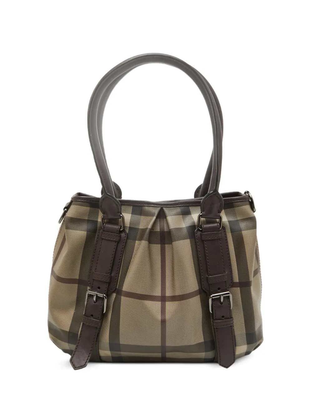 Burberry Pre-Owned Lowry Smoked Check tote bag - Neutrals