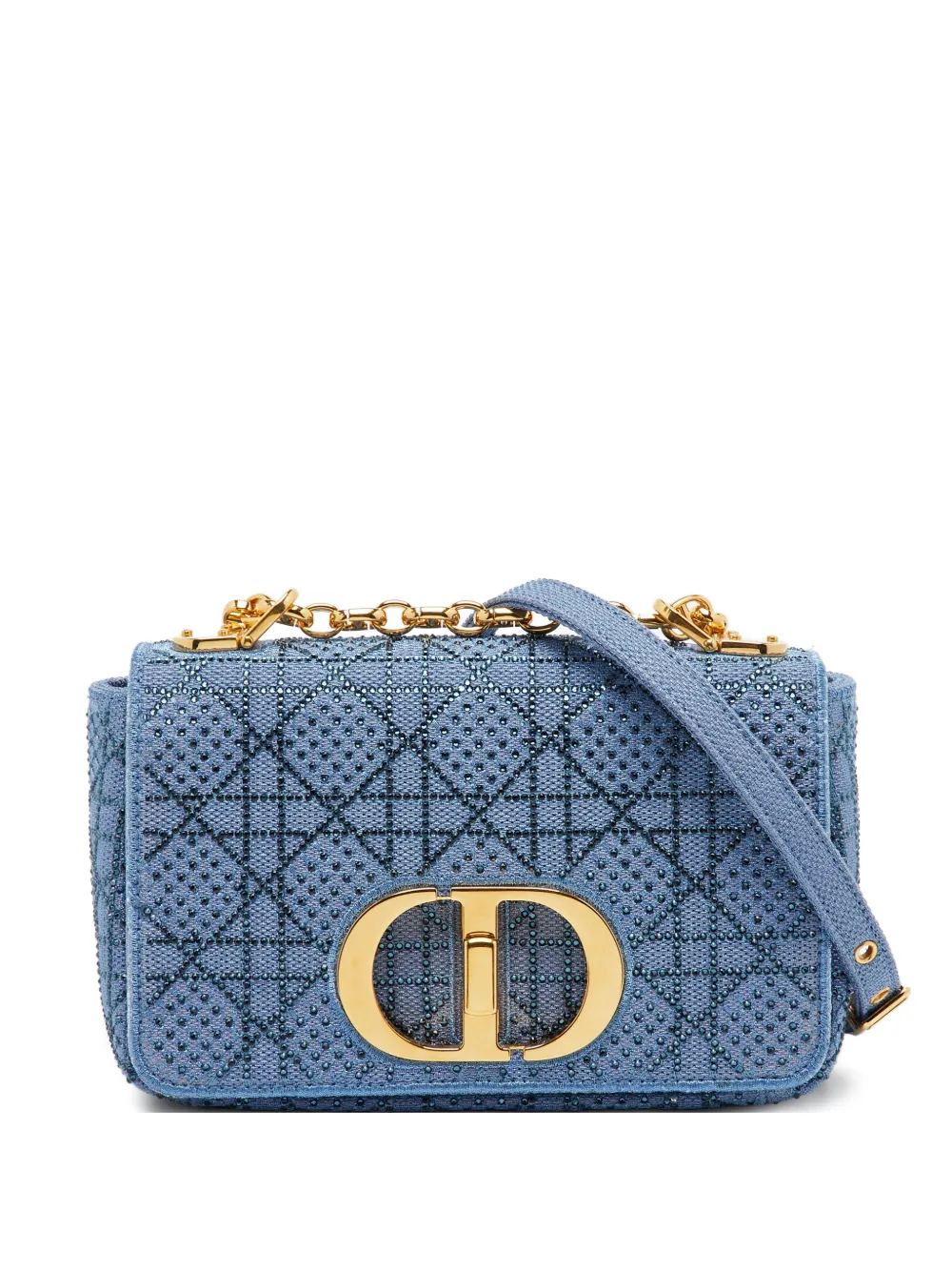 Christian Dior Pre-Owned 2022 Caro Cannage shoulder bag - Blu