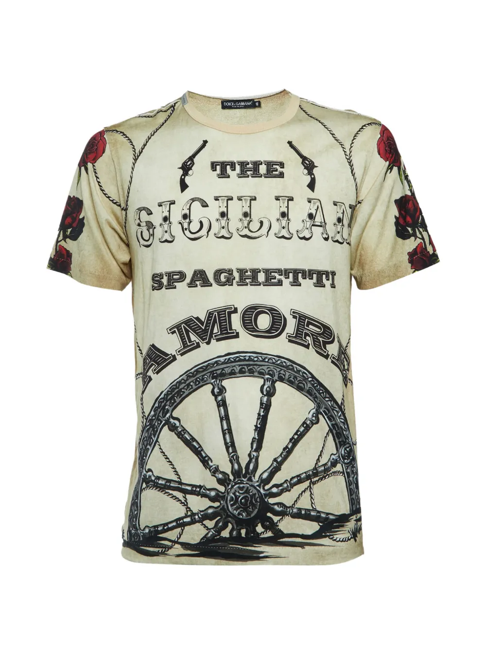 Dolce & Gabbana Pre-Owned The Sicilian printed T-shirt - Toni neutri