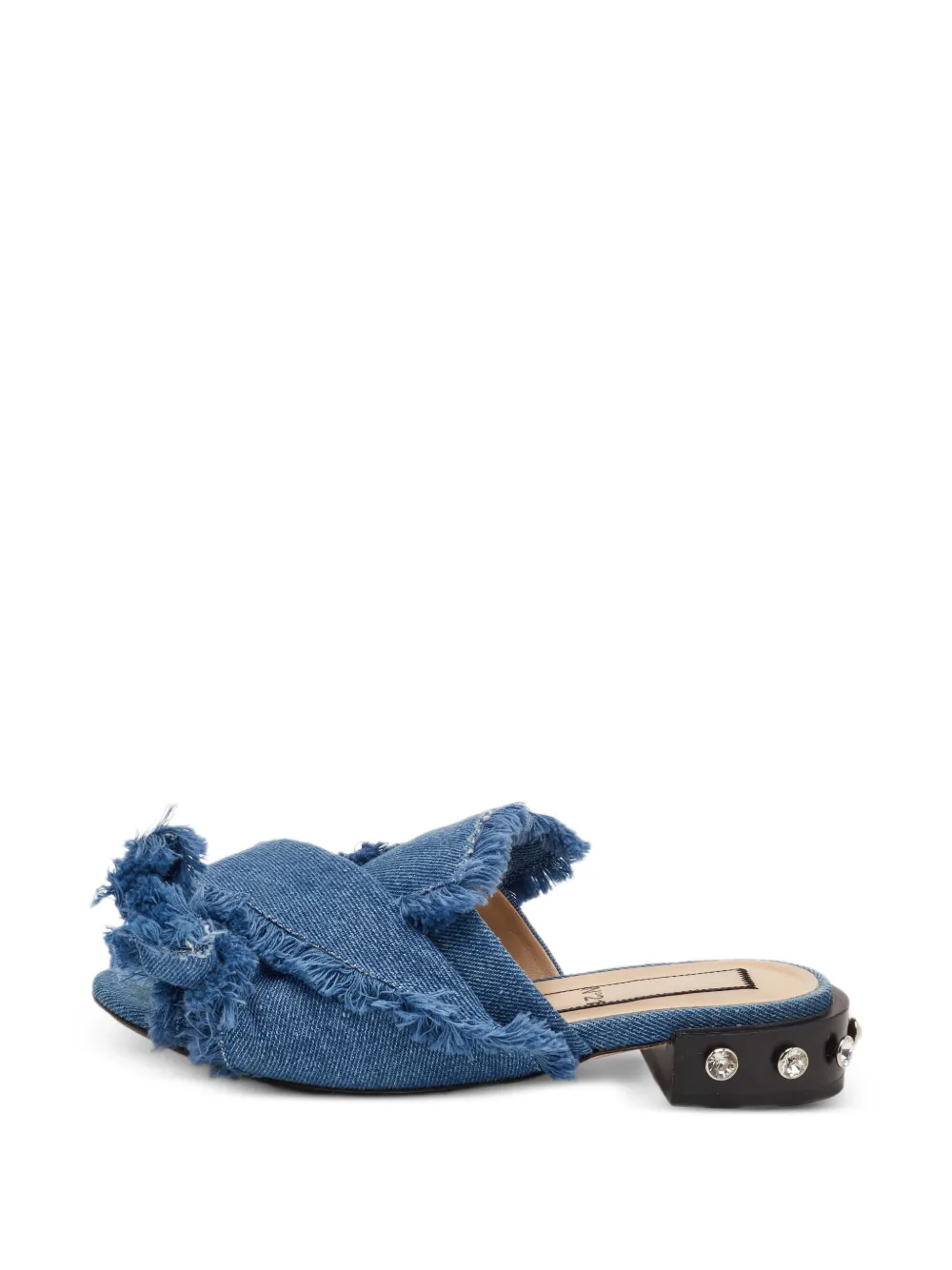 Nº21 knot frayed-edge sandals - Blue