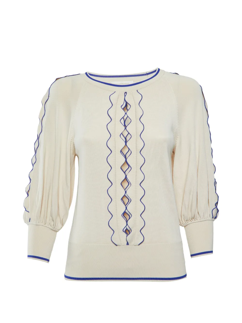 ZIMMERMANN Wonderland cut-out sweater - Nude