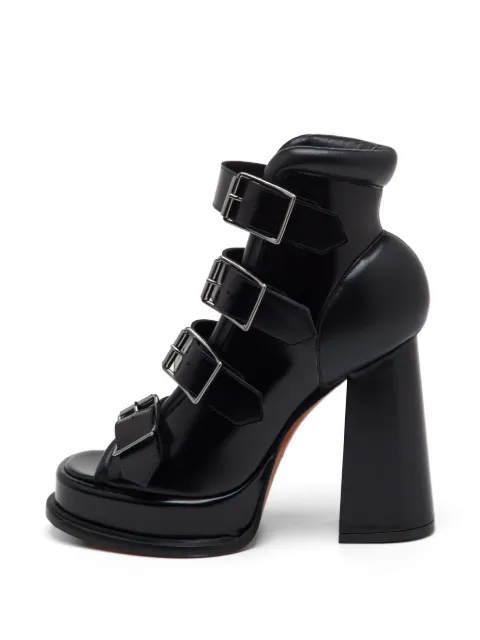 Alexander McQueen Pre-Owned 레이브 버클 부츠