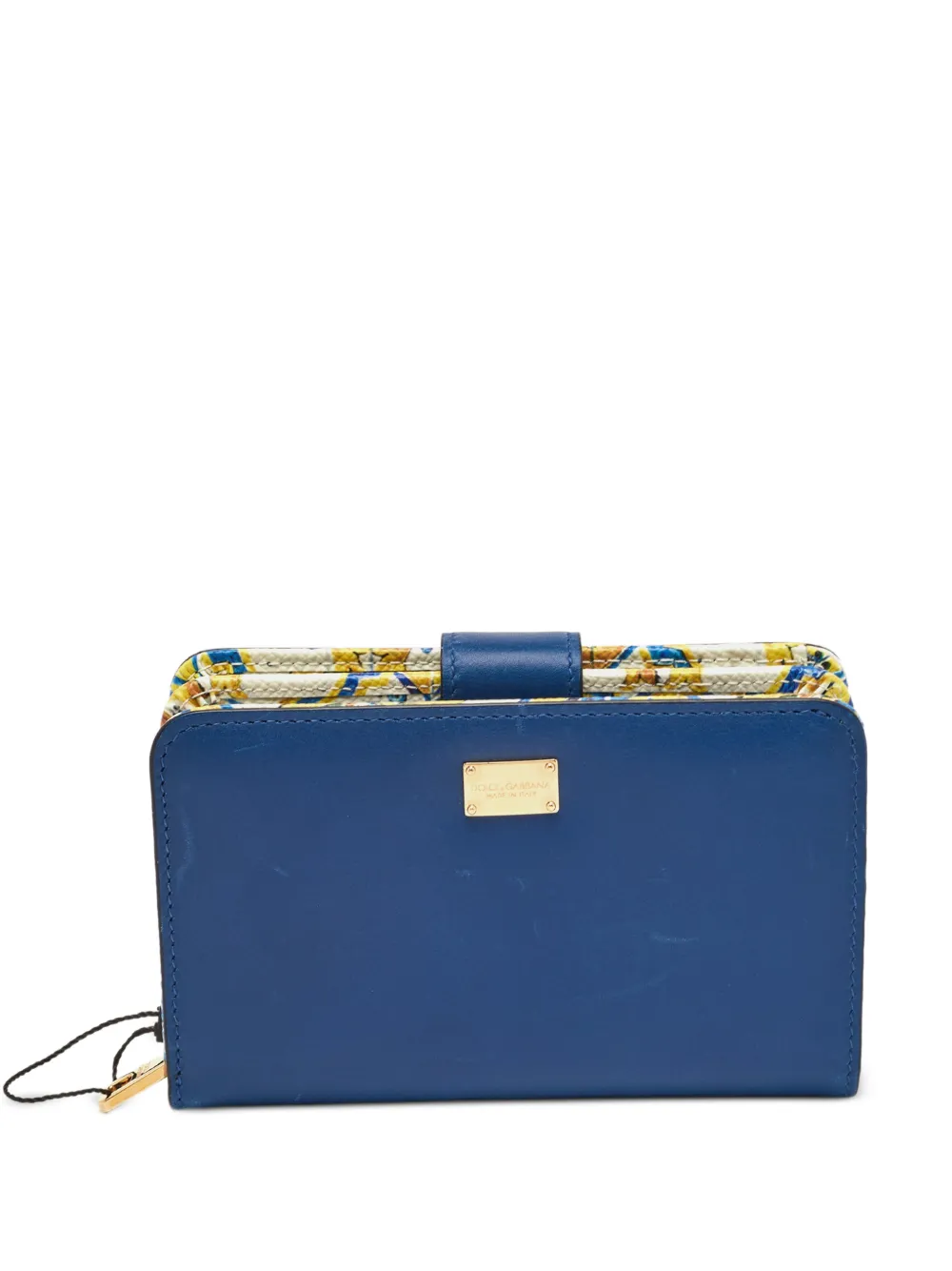 Dolce & Gabbana Pre-Owned logo-plaque French wallet - Blu
