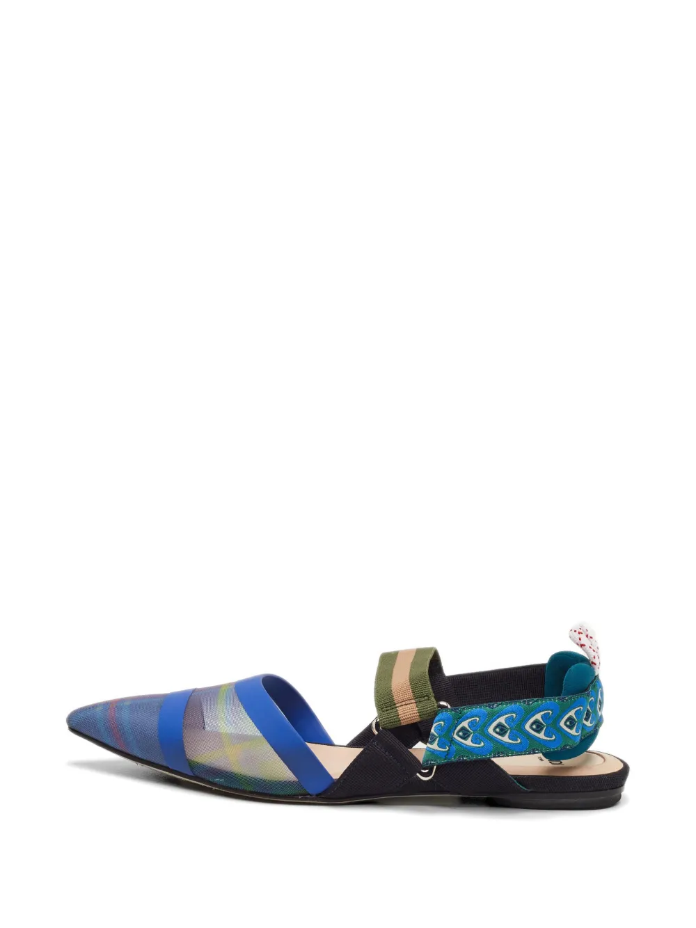Fendi Pre-Owned Colibri mesh flat pumps - Blau