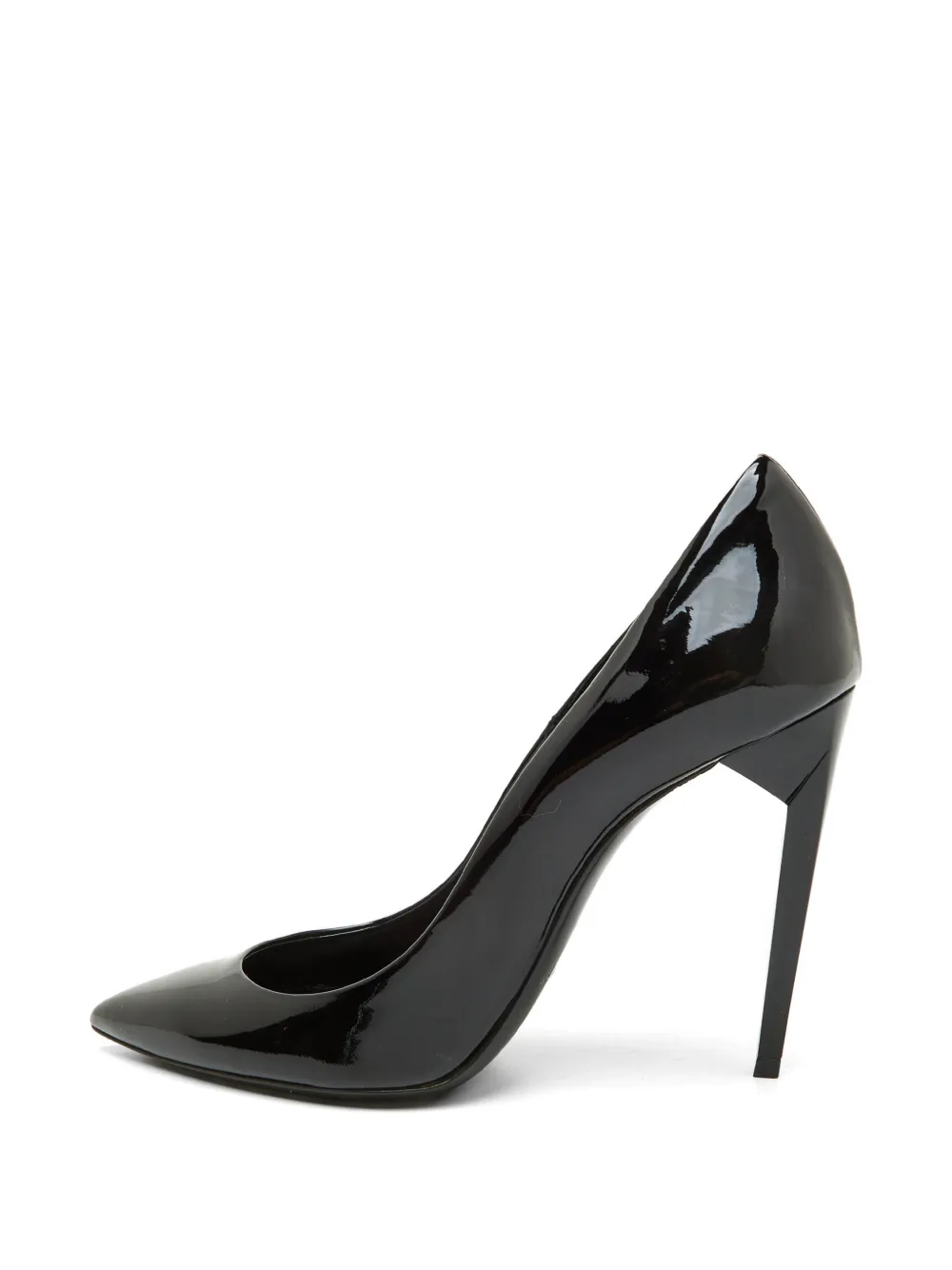 Pre-owned Saint Laurent Pointed-toe Pumps In Black