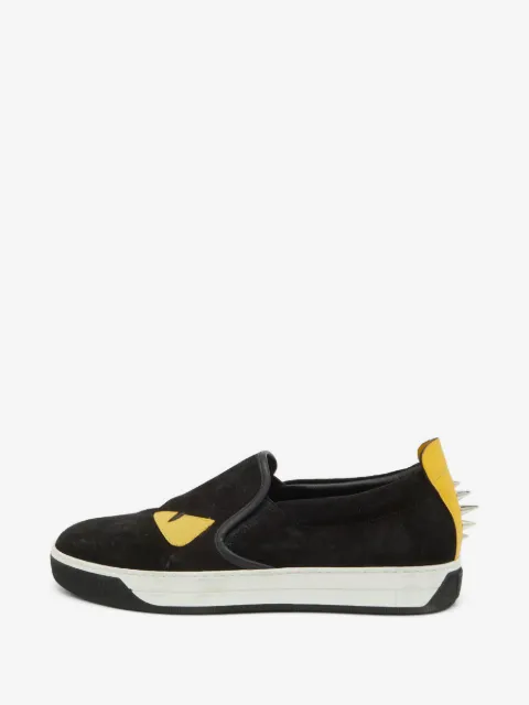 Fendi Pre-Owned Monster slip-on sneakers
