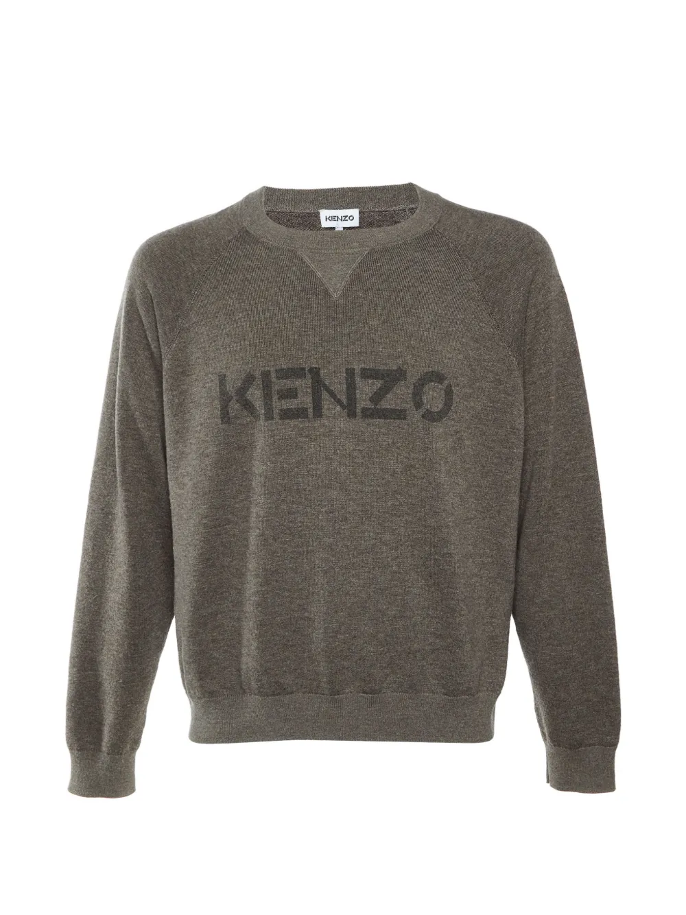 Kenzo Pre-Owned logo crew-neck sweater - Marrone