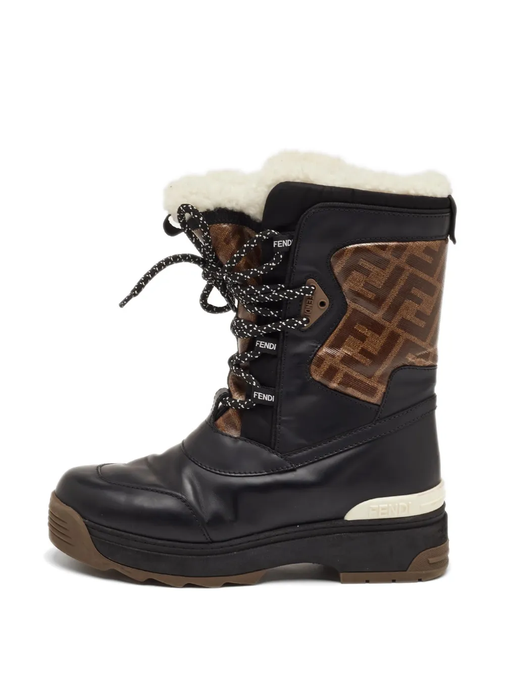 Fendi Pre-Owned T-Rex Zucca boots - Schwarz