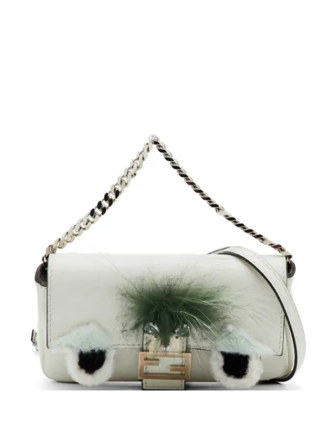 Fendi Pre-Owned Buggie Micro fur-accented crossbody bag