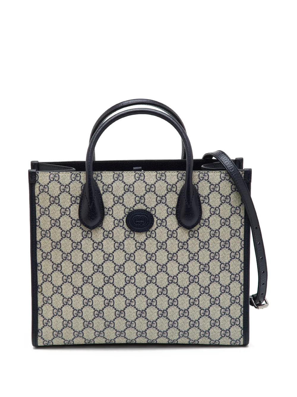 Gucci Pre-Owned GG Supreme leather-trim tote bag - Toni neutri