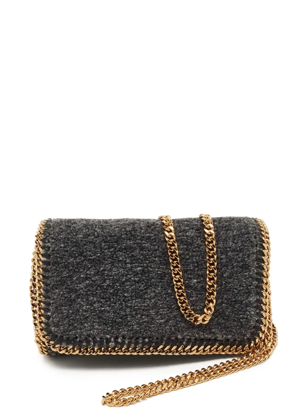 Stella McCartney Pre-Owned Falabella shearling shoulder bag - Grigio