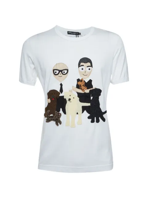 Dolce & Gabbana Pre-Owned DG Family appliqué T-shirt