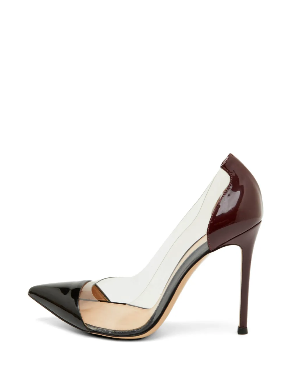 Gianvito Rossi Plexi pointed-toe pumps - Rot
