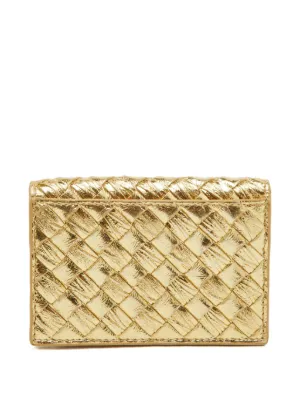 Bottega Veneta Pre-Owned 2007 Intrecciato Zip Wallet | Gold | FARFETCH