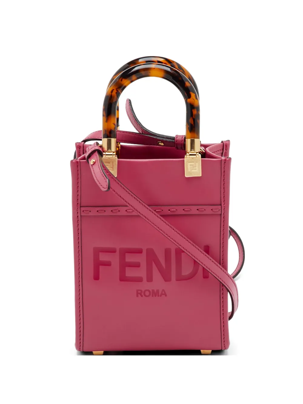 Fendi Pre-Owned Sunshine embossed tote bag - Rosa