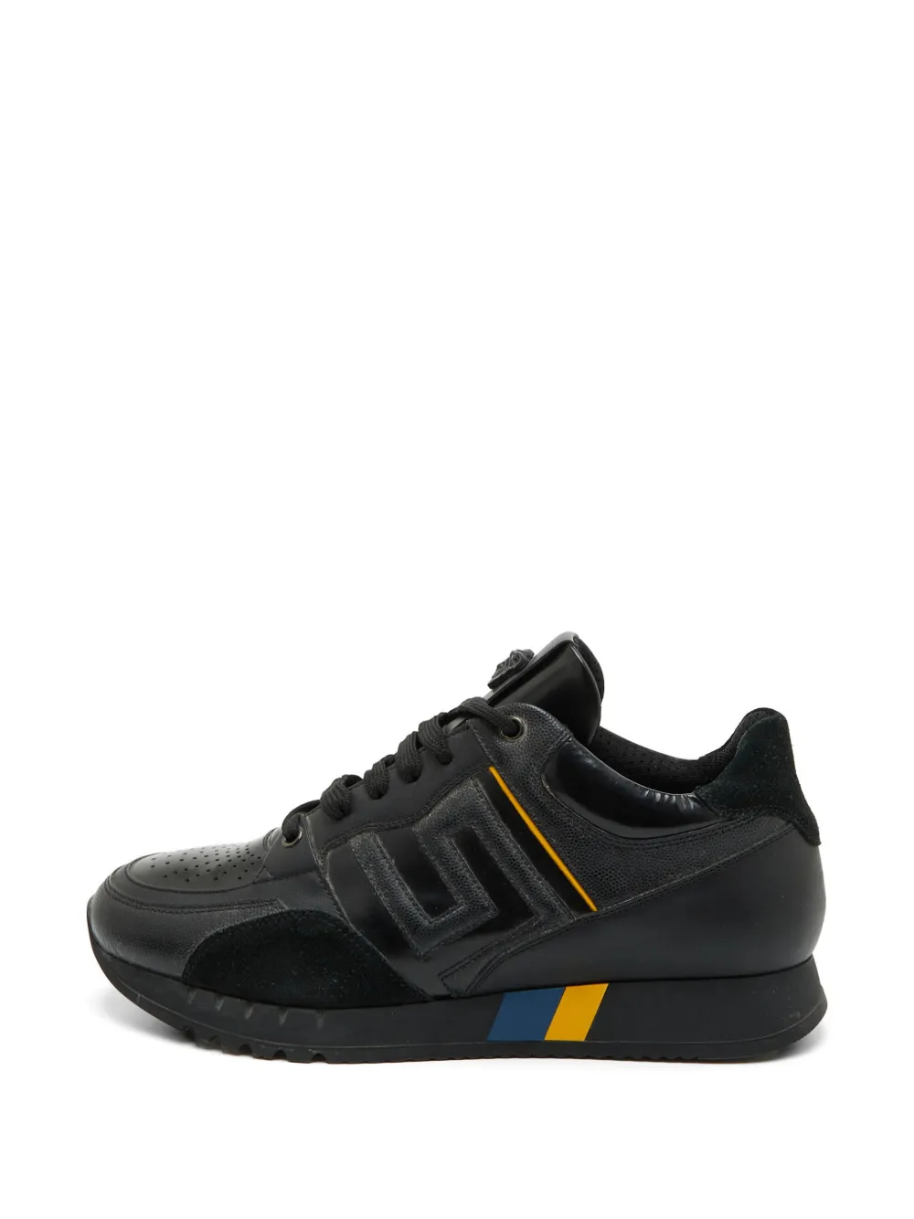 Versace Pre-Owned Odissea leather sneakers - Nero