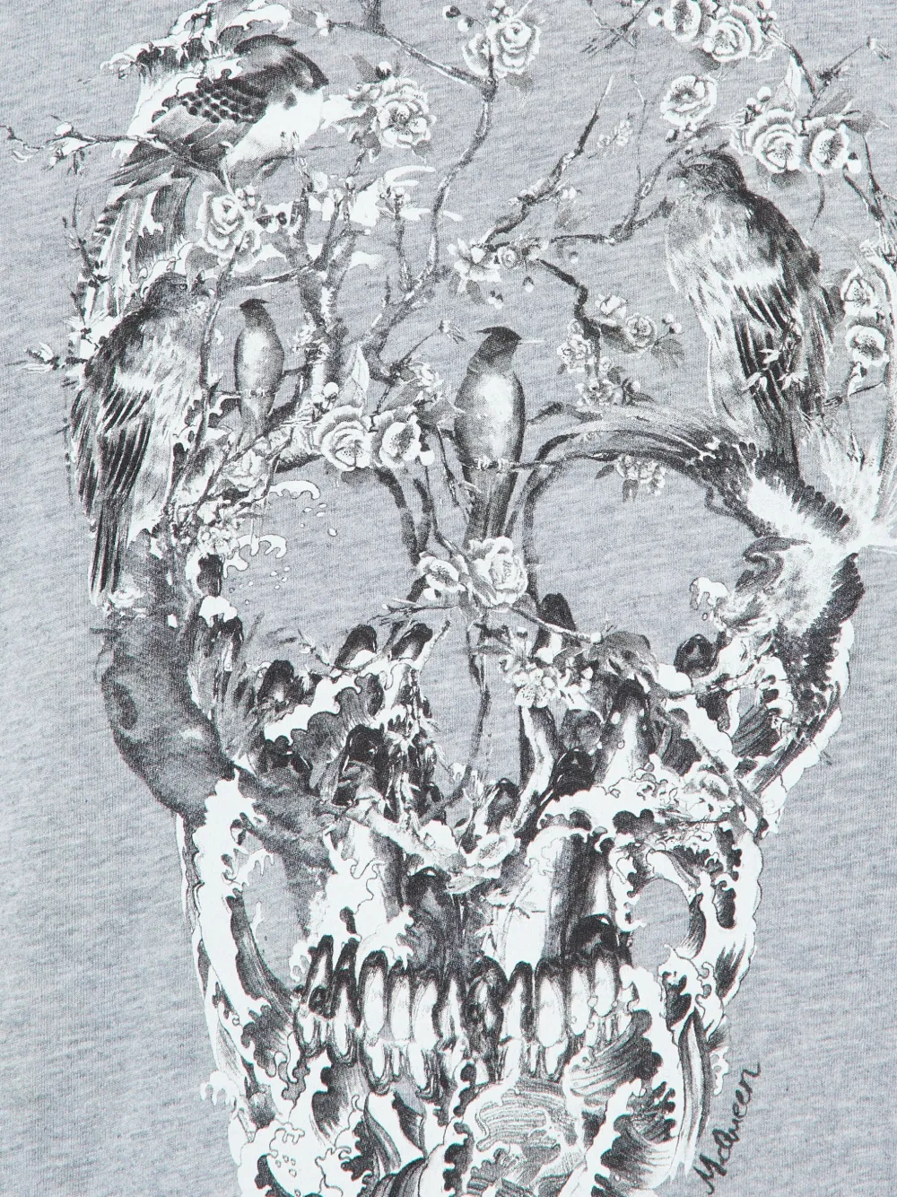  Alexander Mcqueen Pre-owned Skull-print T-shirt - Grigio 