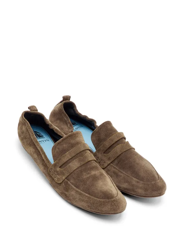 _*_様 Archive Lanvin スウェード スリッポン ローファー Lanvin Pre-Owned スエード ローファー | ブラウン | FARFETCH JP