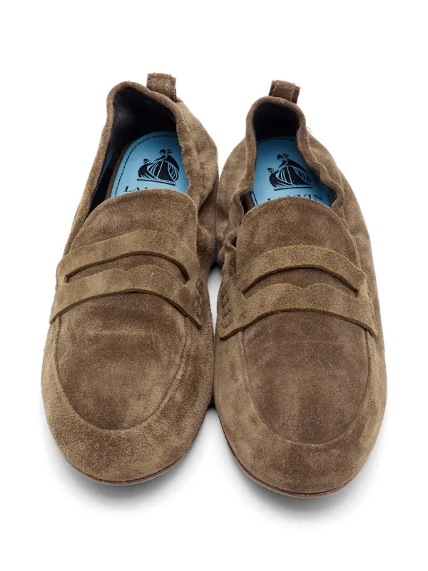 Lanvin Pre-Owned スエード ローファー | ブラウン | FARFETCH JP