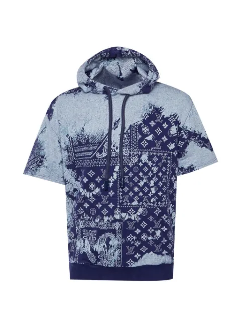 Louis Vuitton Pre-Owned Monogram Bandana jacquard hoodie