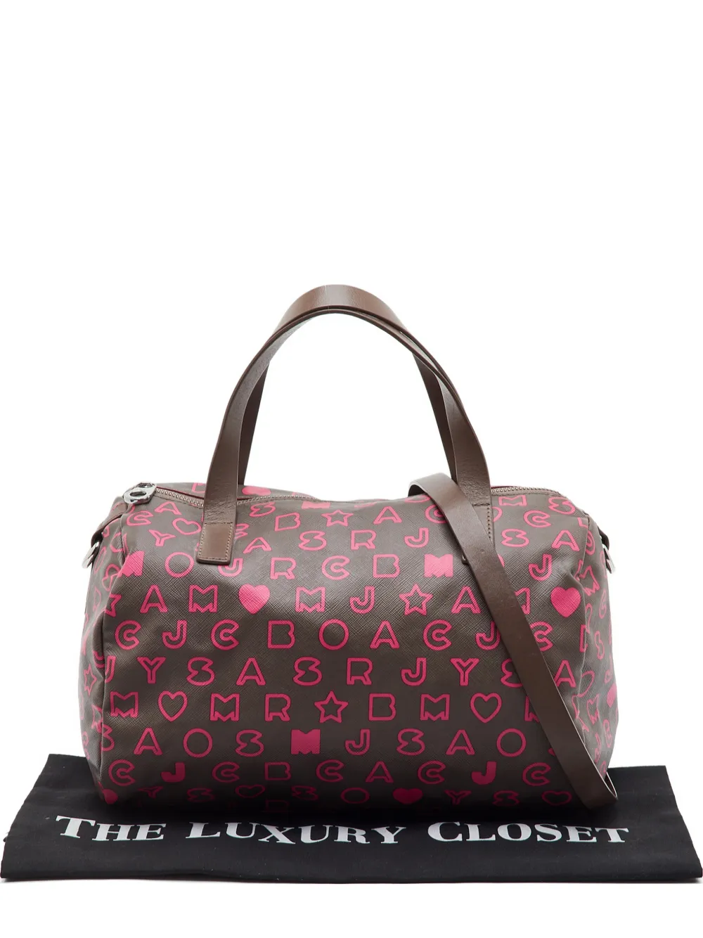Marc Jacobs Vintage all-over print leather tote bag - Marrone