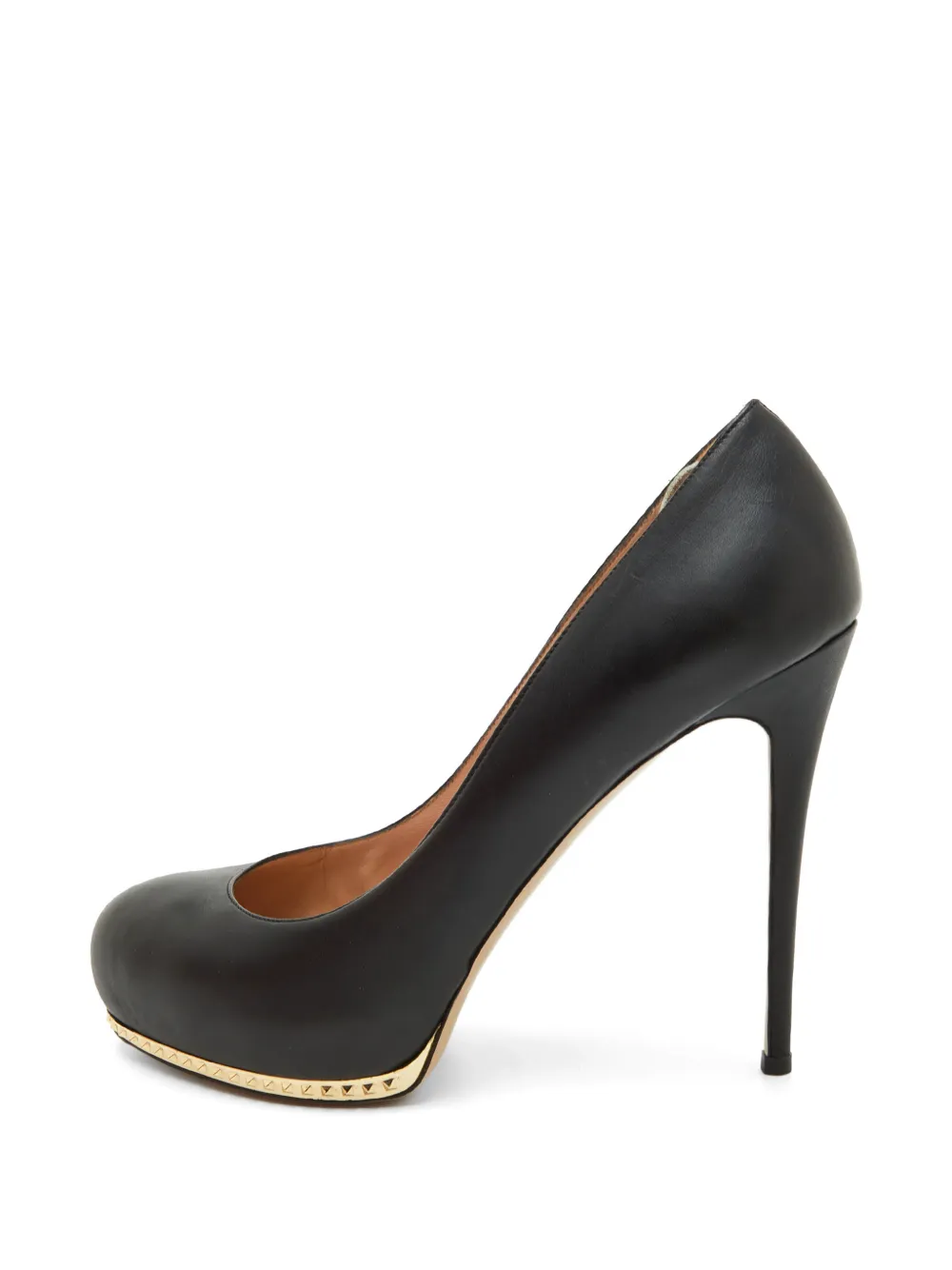 Valentino Garavani Pre-Owned Rockstud leather heeled pumps - Schwarz