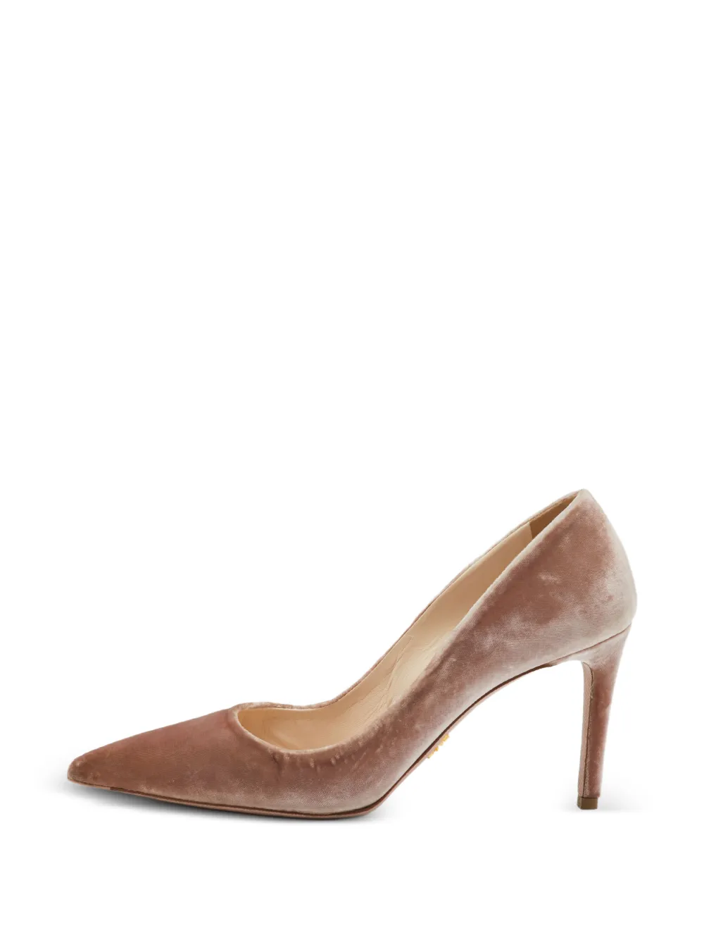 Prada Pre-Owned pointed-toe velvet pumps - Toni neutri