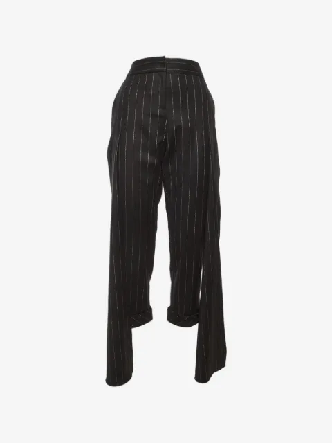 Hellessy pinstripe overlay-detail trousers
