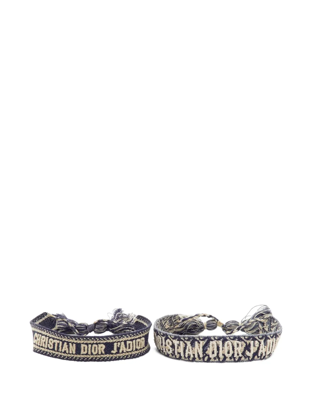 Christian Dior Pre-Owned J'Adior woven bracelets (set of two) - Blu