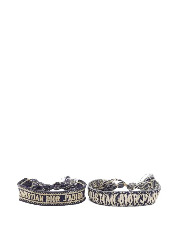 Christian Dior Pre-Owned J'Adior Woven Bracelets (set Of two