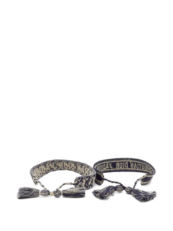 Christian Dior Pre-Owned J'Adior Woven Bracelets (set Of two