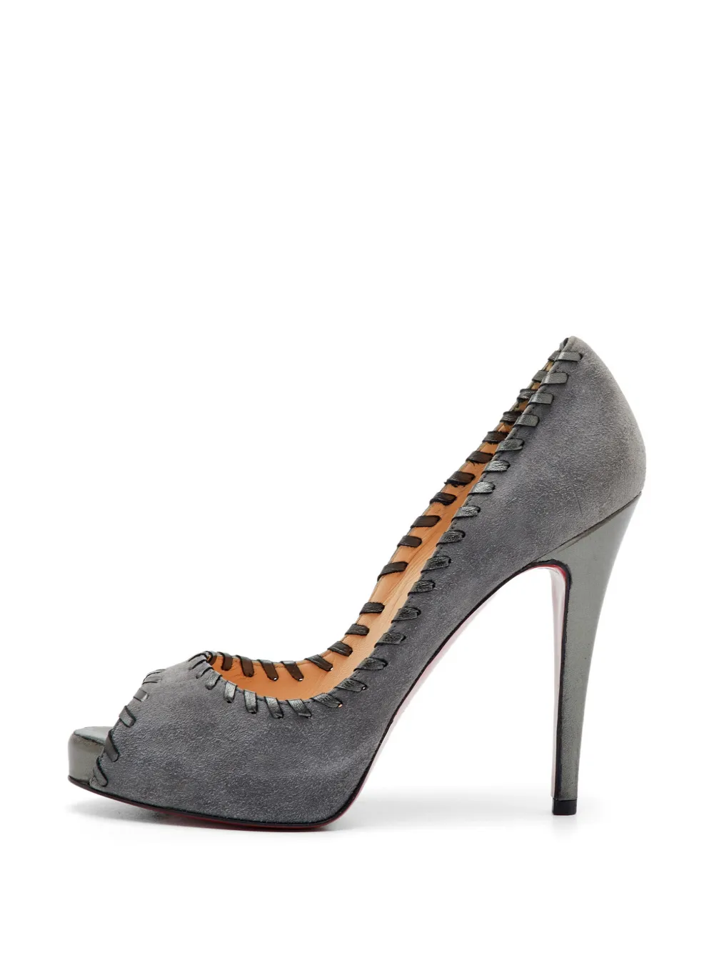 Christian Louboutin Pre-Owned Very Privé whipstitch heeled pumps - Grau
