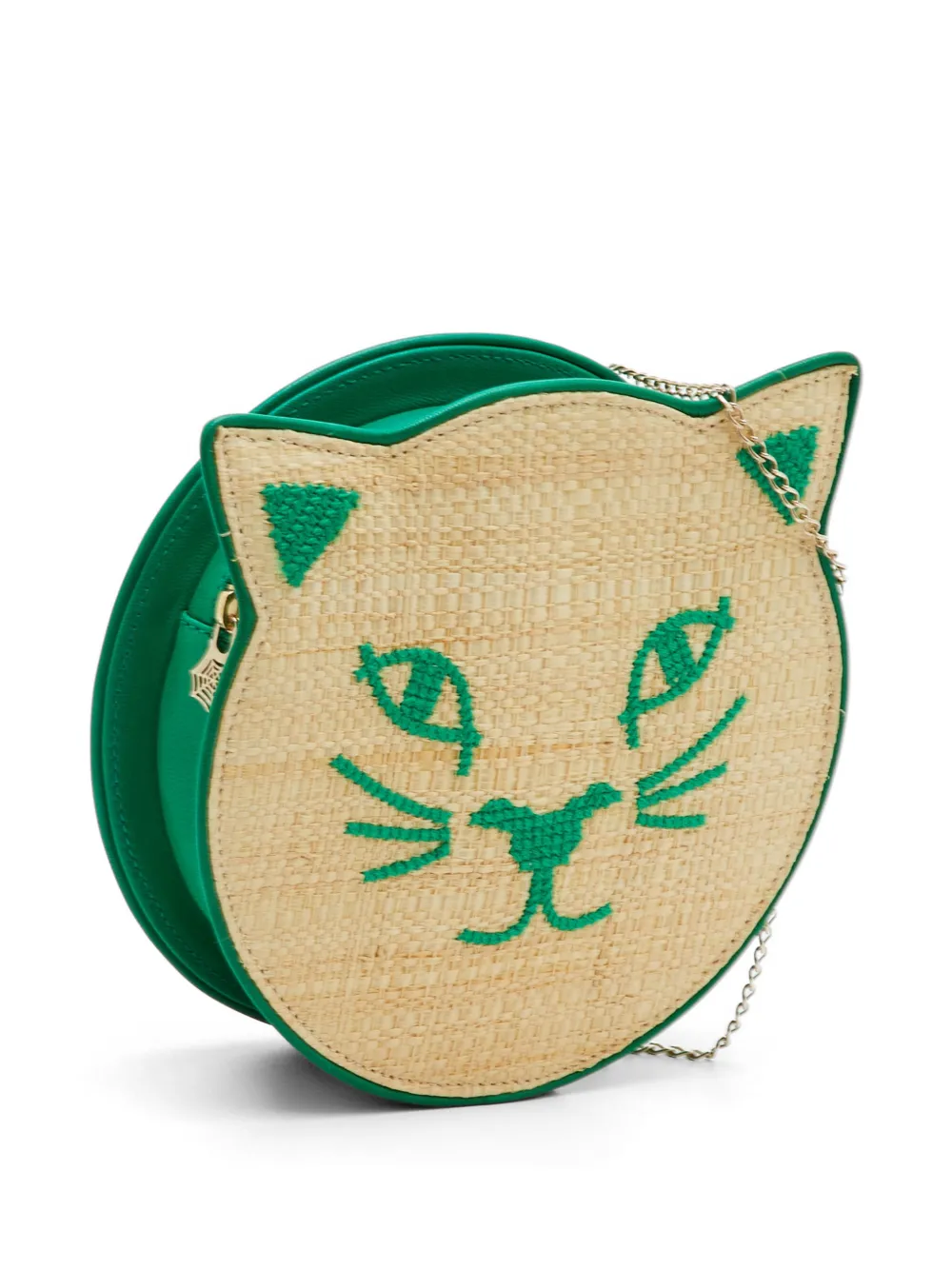 Charlotte Olympia Kitty clutch bag - Verde