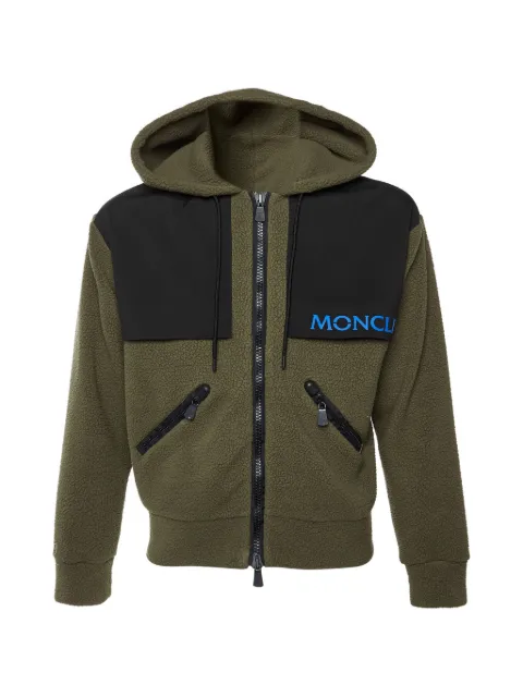 Moncler fleece zip-up jacket