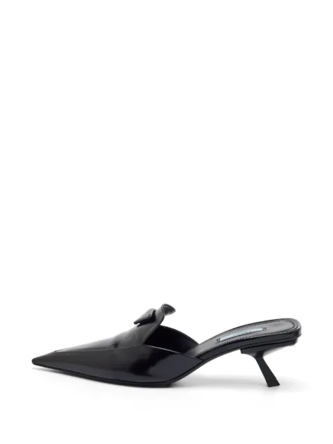 Prada Pre-Owned logo-plaque mules