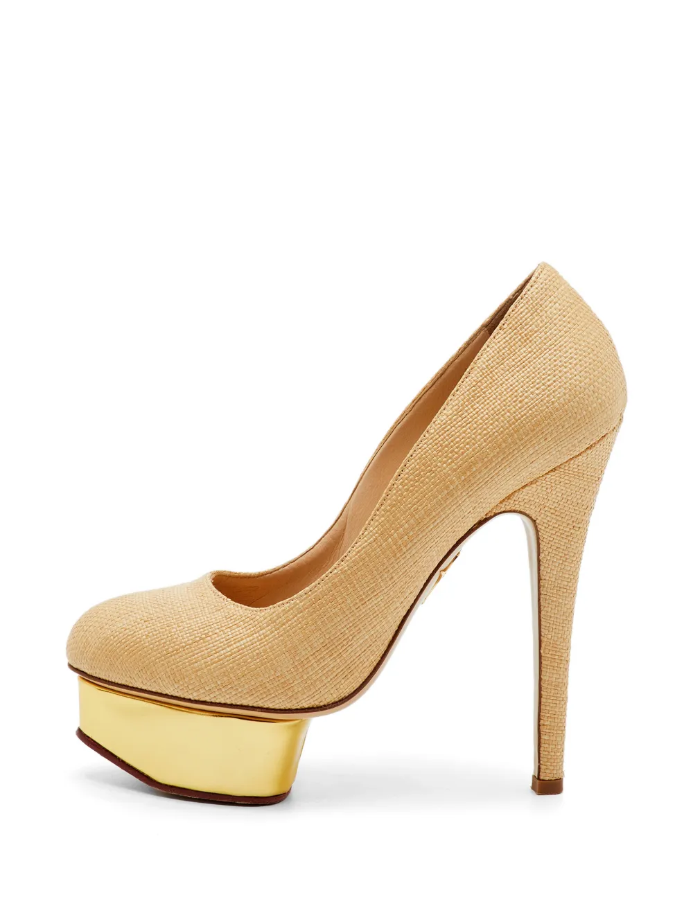Charlotte Olympia Dolly platform pumps - Nude
