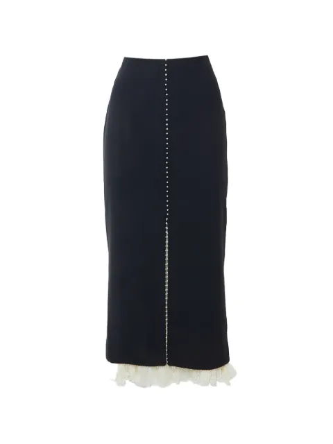 Alexander McQueen Pre-Owned bead-embellished midi skirt