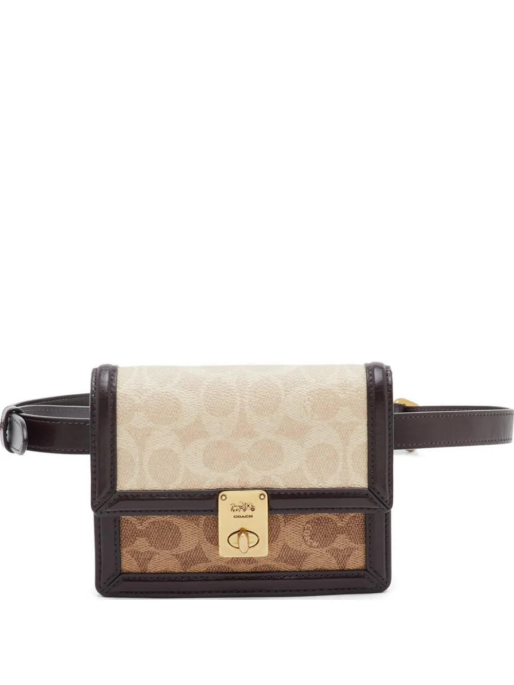 Coach Hutton turn-lock belt bag - Marrone