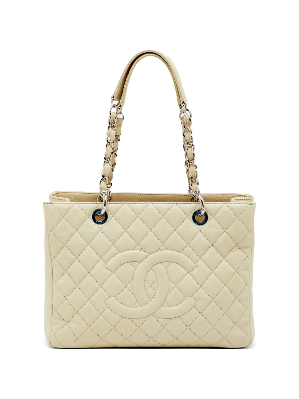 CHANEL Pre-Owned 2010-2011 GST quilted tote bag - Nude