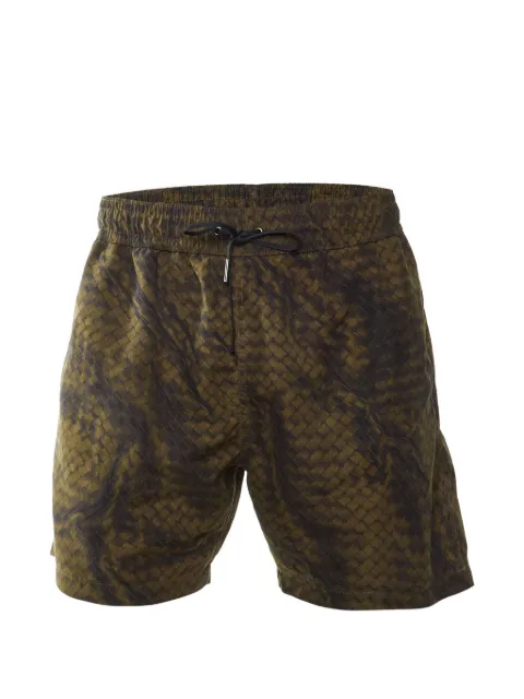 Bottega Veneta Pre-Owned Intreccio print swim shorts