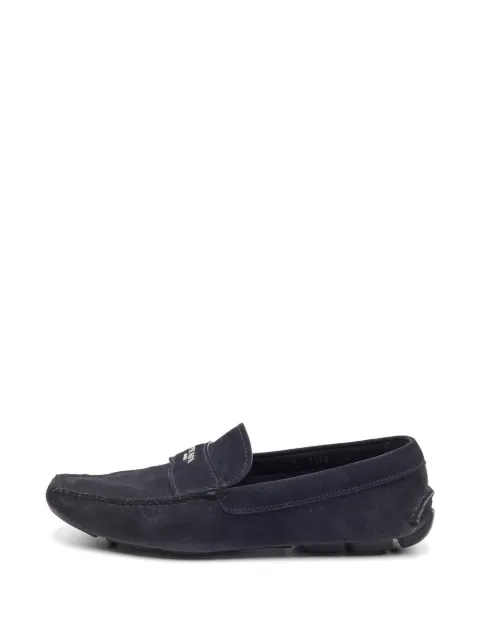 Prada Pre-Owned suede slip-on loafers